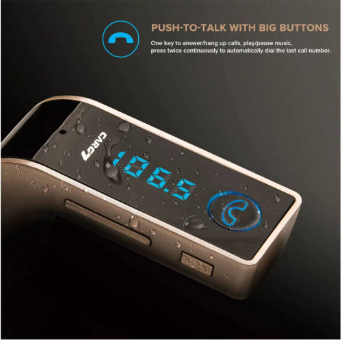USB Car Charger Wireless Bluetooth FM Transmitter Hands Free Kit Music MP3 Player Support TF Card