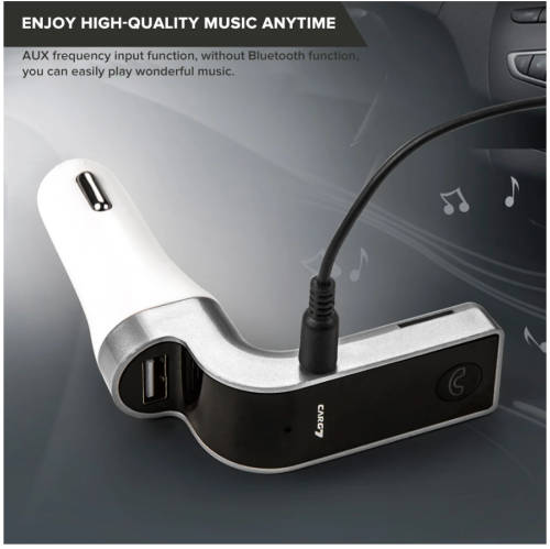 USB Car Charger Wireless Bluetooth FM Transmitter Hands Free Kit Music MP3 Player Support TF Card