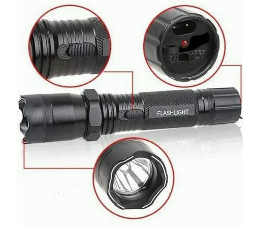 1101 Type Light Flashlight Plus (Stun Gun) with rechargable battery