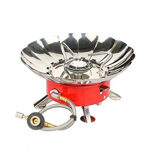 Heartte Portable Collapsible Windproof Backpacking Gas Camping Stove (K-203)