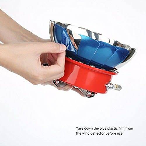 Heartte Portable Collapsible Windproof Backpacking Gas Camping Stove (K-203)