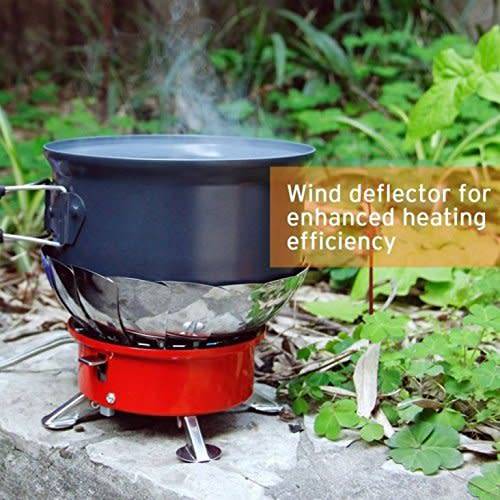 Heartte Portable Collapsible Windproof Backpacking Gas Camping Stove (K-203)