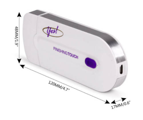 YES Finishing Touch Free Hair Remover with Laser Sensor Light Safely Shaver
