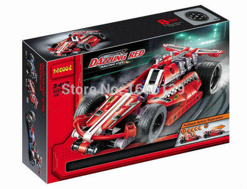 DAZZLING RED RACING CAR 3412 (158 PCS TOY)