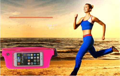 Outdoor Sports Running Belt With Smartphone Pocket Weatherproof Waist Pack