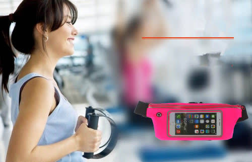 Outdoor Sports Running Belt With Smartphone Pocket Weatherproof Waist Pack