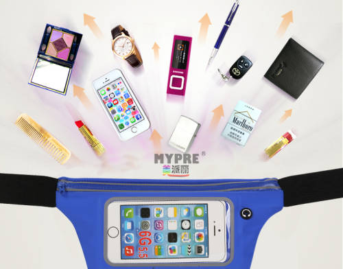 Outdoor Sports Running Belt With Smartphone Pocket Weatherproof Waist Pack