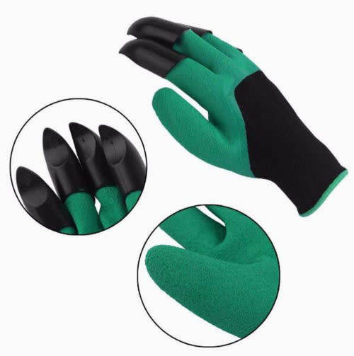 Hot Garden GENIE Gloves Digging&Planting with 4 ABS Plastic Claws Gardening PF