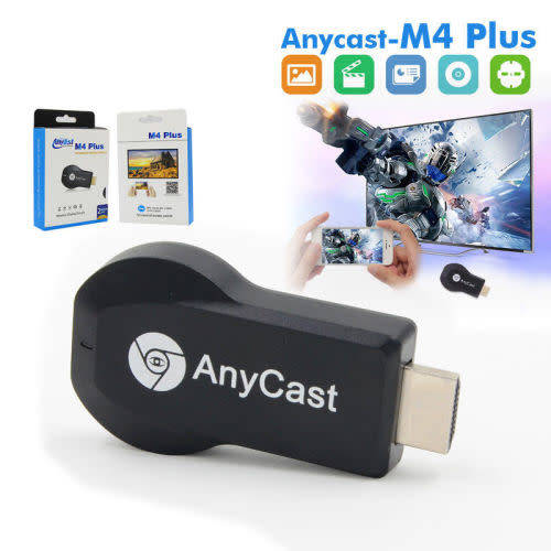 AnyCast M4 Plus WiFi Display Dongle Receiver Airplay Miracast HDMI TV DLNA 1080P