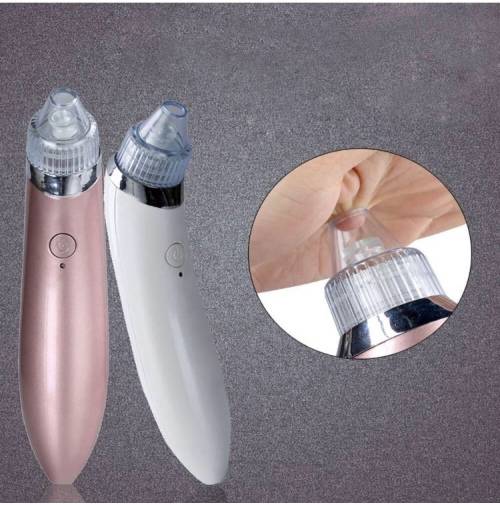 Blackhead Vacuum Acne Cleaner Pore Remover Electric Skin Facial Cleanser Care - White