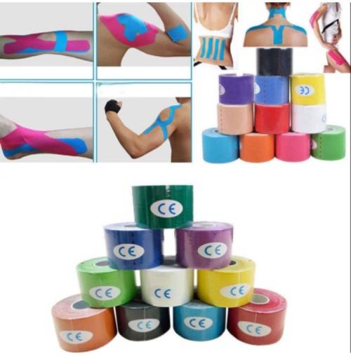 5cm*5m Size One Roll Elastic Kinesiology Sports Tape Muscle Pain Care