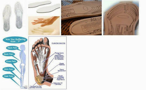 1 pair Unisex All Size Anti-Arthritis Memory Foam Shoe Insoles