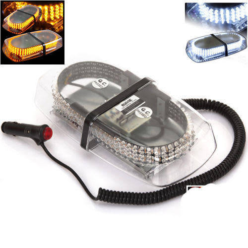 240LED 12V Car Roof Bar Emergency Strobe Light Warning Beacon Lamp Magnetic Base