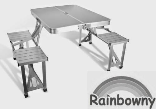 Aluminum picnic table outdoor folding table