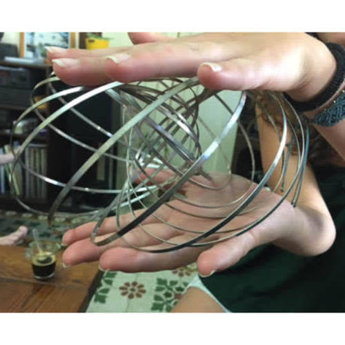 Stainless Steel Flow Hand Ring Toy Fantastic Magic Spring Funny Relax Fidget Toy