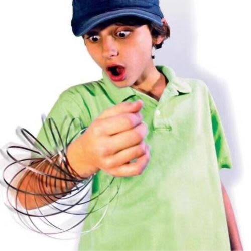 Stainless Steel Flow Hand Ring Toy Fantastic Magic Spring Funny Relax Fidget Toy