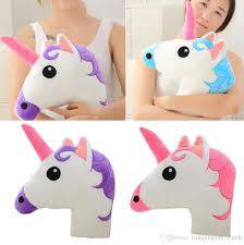 SOFT STUFFED TOY ANIMAL - Unicorn Pillow  (KKWI)