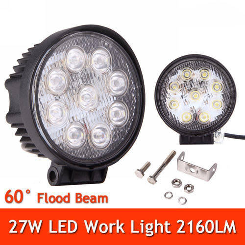 27W Spot Beam LED Work Light Bar Offroad Driving Lamp UTE ATV 4WD 12V/24