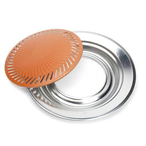 Smokeless Indoor Stovetop BBQ Grill Barbeque Kitchen Barbecue Pan Griddle (KKIK)