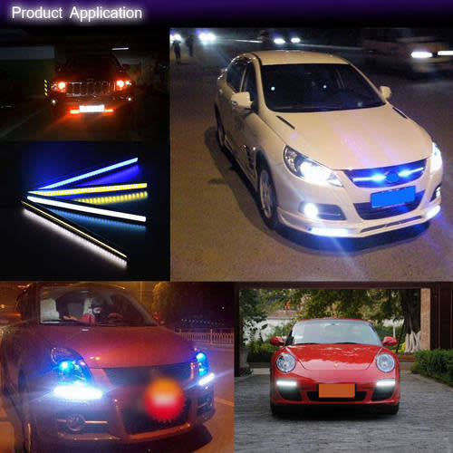 Waterproof 2x Super Bright COB Car LED Lights 12V For DRL Fog Driving Lamp