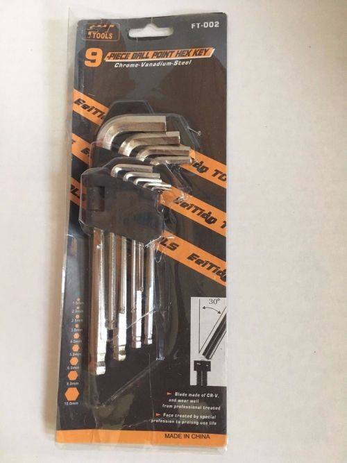 Uxcell Ball End Hex Key Wrench (9 Piece) (KKBL)