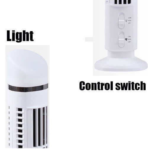 New Mini Portable USB Cooling Air Conditioner Purifier Tower light (KKHK)