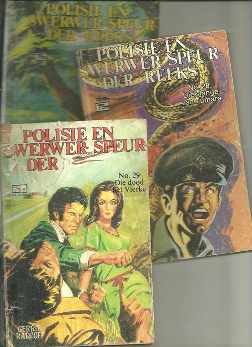 POLISIE EN SWERWER REEKS- GERRIE RADLOFF- NO 27, 28 EN 29