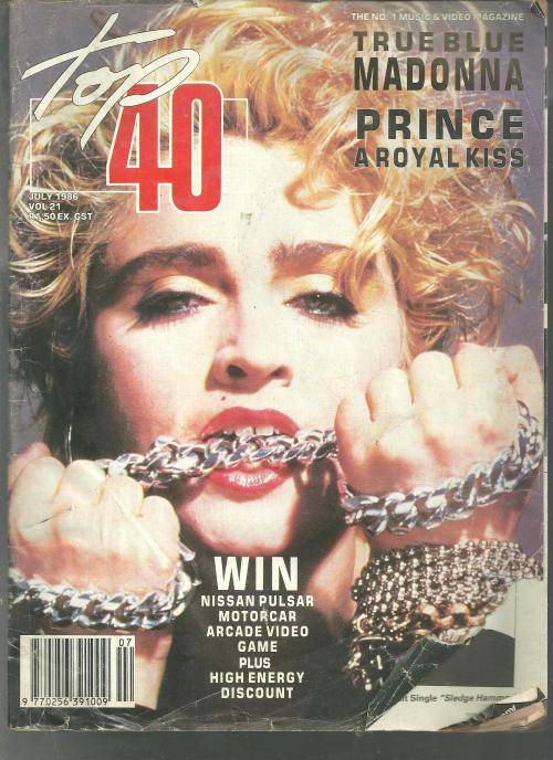 TOP 40 MAGAZINE- MADONNA- PRINCE- JULY 1986
