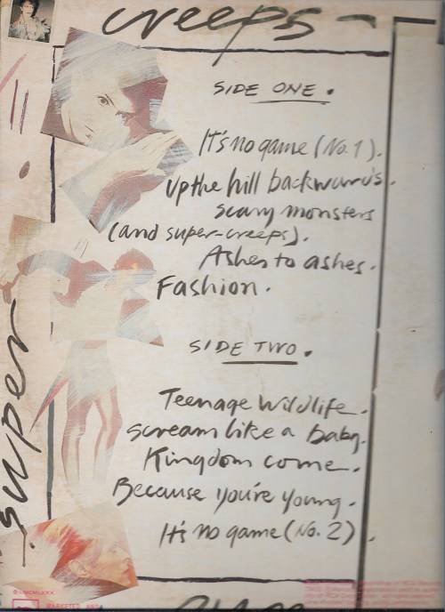 DAVID BOWIE- MONSTERS (LP RECORD)