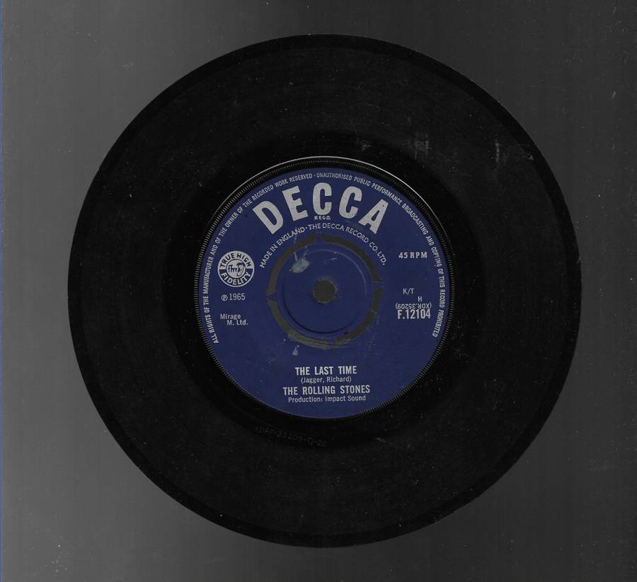 THE LAST TIME- THE ROLLING STONES (SEVEN SINGLE)