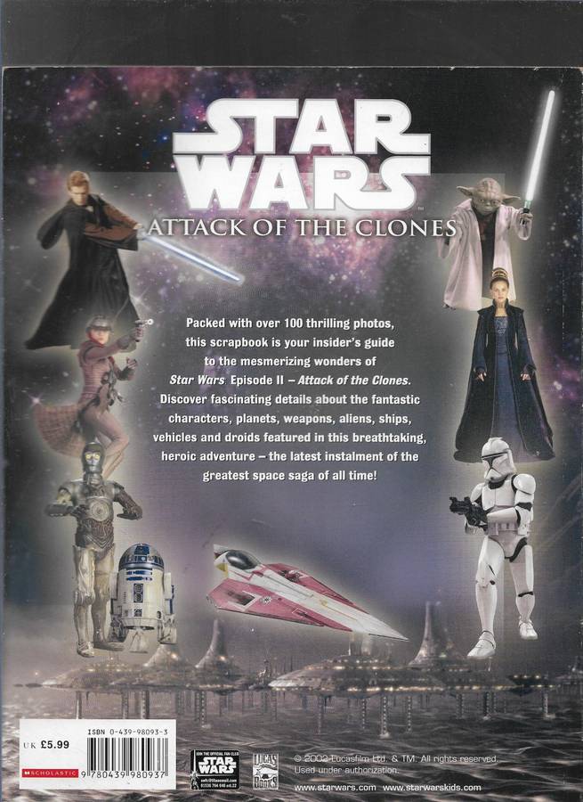 STAR WARS- ATTACK OF THE CLONES- SCRAPBOOK- RYDER WINDHAM
