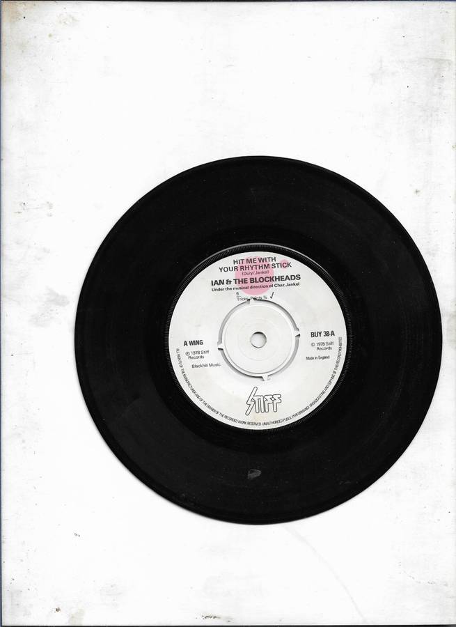 HIT ME WITH YOUR RHYTHM STICK- IAN & THE BLOCKHEADS (SEVEN SINGLE)