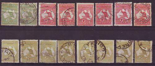 AUSTRALIA - 1/2d, 2d, 3d FINE USED