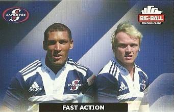 FAST ACTION - 2012 BIG BALL RUGBY COMBINATION CARD 159