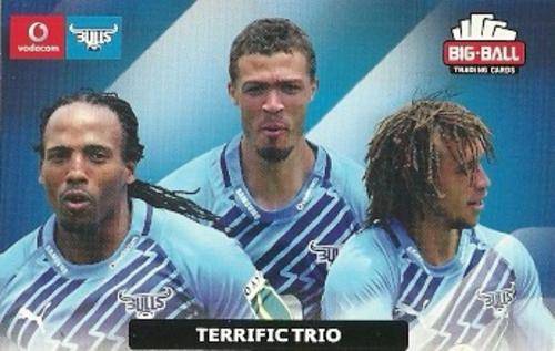 TERRIFIC TRIO - 2012 BIG BALL RUGBY COMBINATION CARD 010