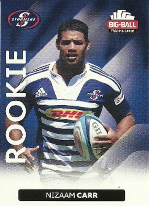 NIZAAM CARR - 2012 BIG BALL RUGBY ROOKIE CARD 189