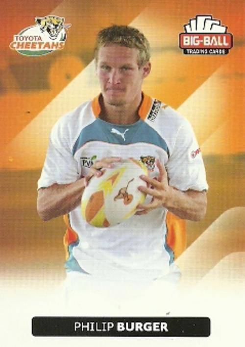 PHILIP BURGER - 2012 BIG BALL RUGBY BASE CARD 086