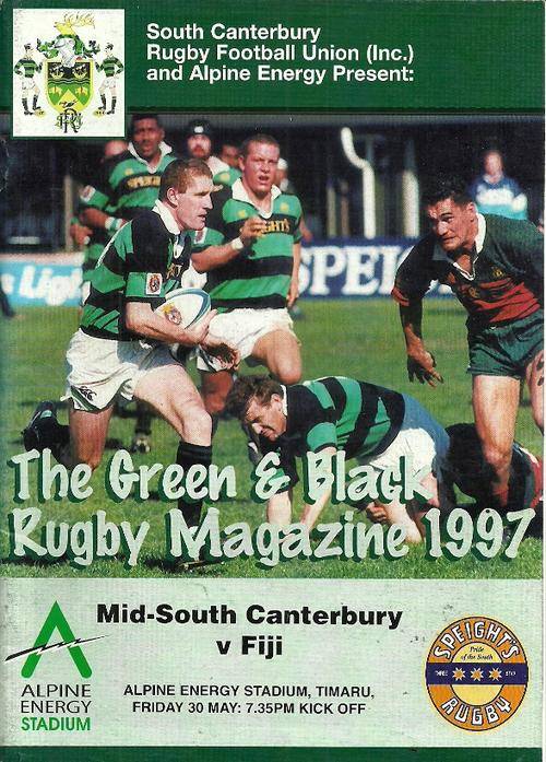 Mid-South Canterbury v Fiji 1997 Tour Match Programme