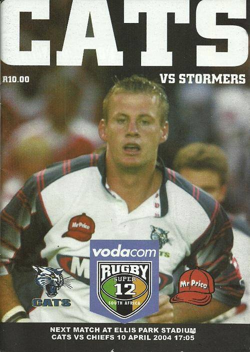 Cats v Stormers 2004 Super 12 Match Programme