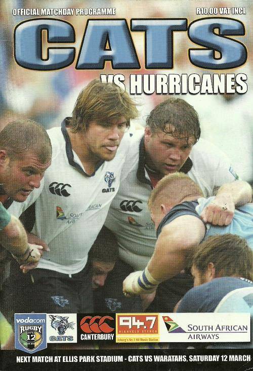 Cats v Hurricanes 2005 Super 12 Match Programme