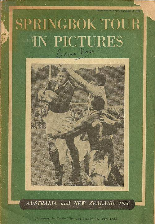 Springbok Tour In Pictures : Australia and New Zealand 1956 - Autographed by Basie Viviers