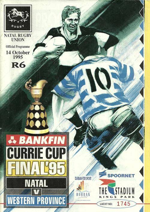 Natal Sharks v Western Province 1995 Currie Cup Final Match Programme
