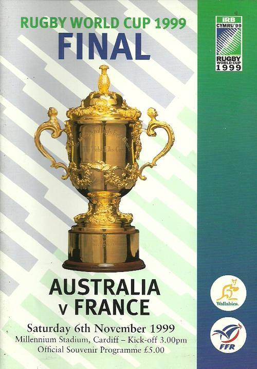 Australia v France 1999 Rugby World Cup Final Match Programme