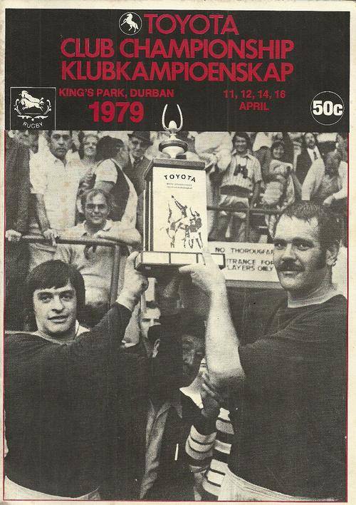 1979 Rugby Club Championship Tournament Programme