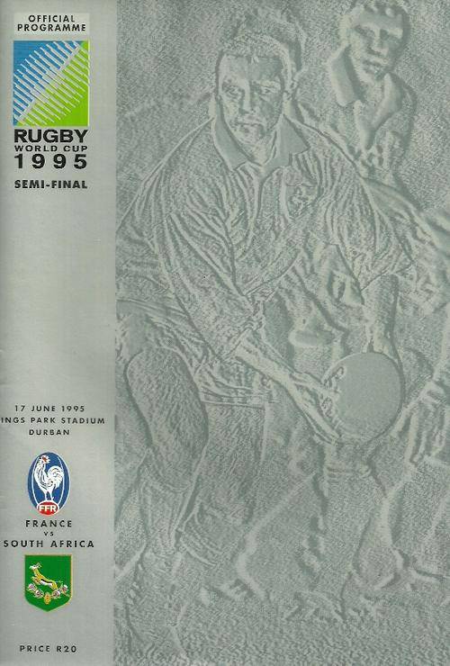 France v South Africa 1995 RWC Semi Final Match Programme