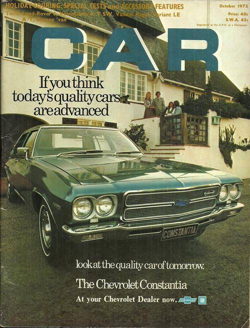 South Africa CAR Magazine - Oct 1972 Issue