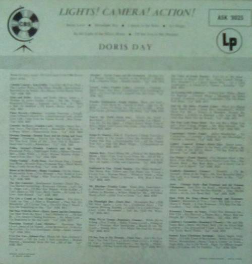 Doris Day - Lights! Camera! Action! - South Africa Edition 10` Vinyl Record