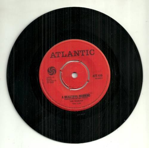 The Rascals - A Beautiful Morning / Rainy Day 7` Single Vinyl Record