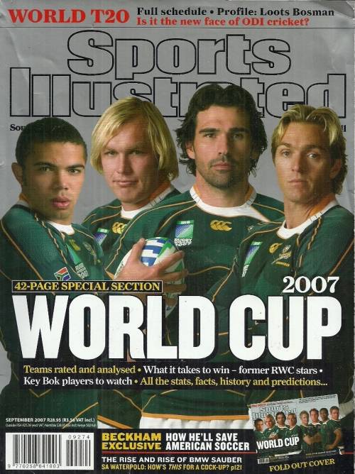 Sports Illustrated South Africa Magazine September 2007 - Rugby World Cup Special Edition