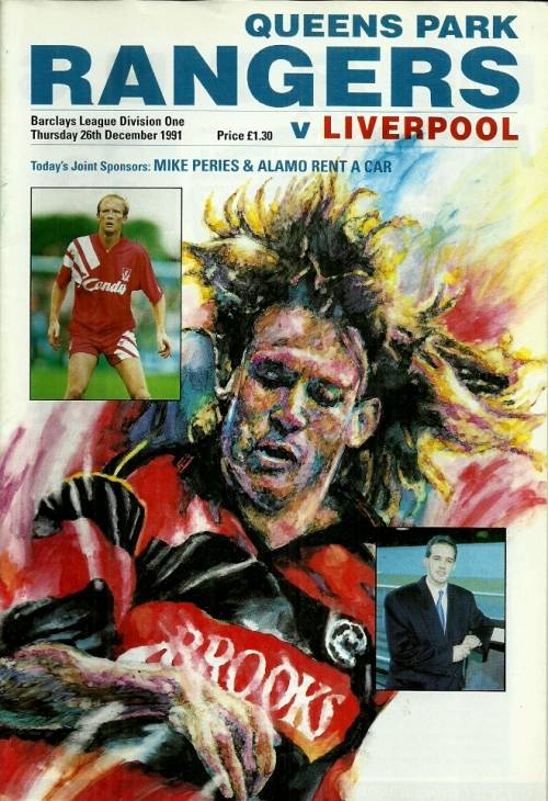 QPR v Liverpool 1991/92  Division 1 League Match Programme